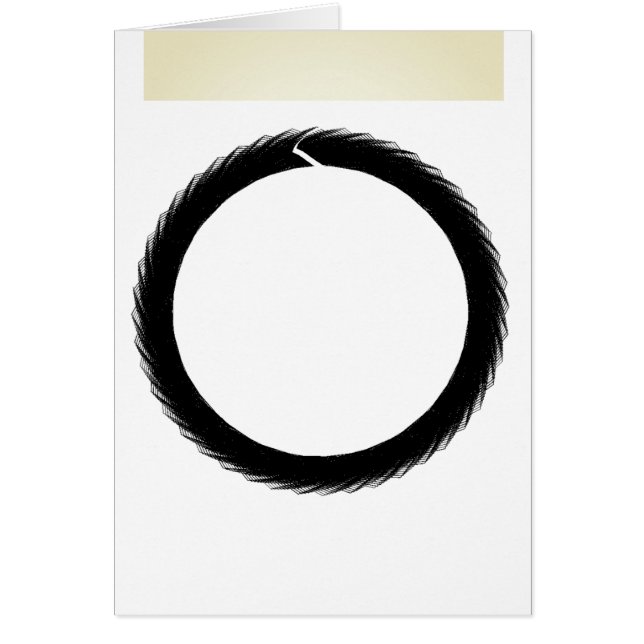 Buddhistische Mathe-Enso-Circle-Card (Vorne)