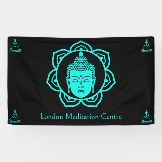 Buddhistische Meditation Banner (Horizontal)