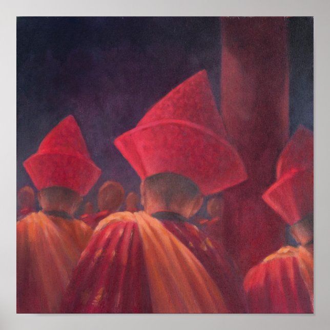 Buddhistische Mönche Bhutan 2012 Poster (Vorne)