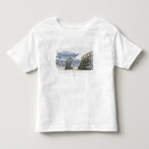 Buddhistische Mönche des Zens, die außerhalb des Kleinkind T-shirt