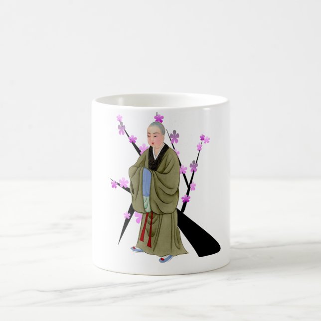 Buddhistische Monk Coffee Tasse (Mittel)
