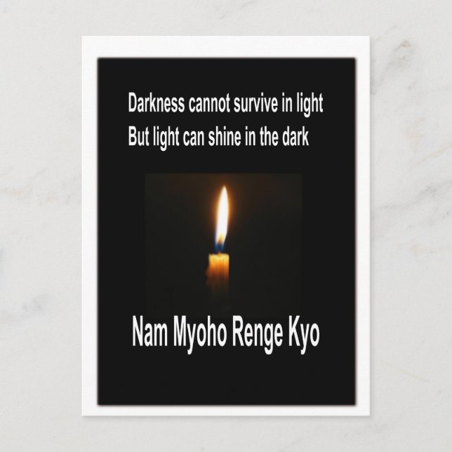 Buddhistische Postkarte mit Inspiration (Vorderseite)