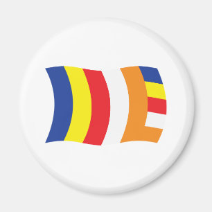 Buddhistische Religionsflagge Magnet