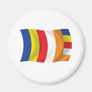Buddhistische Religionsflagge Magnet
