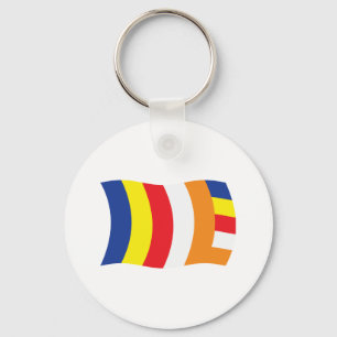 Buddhistische Religionsflagge Schlüsselanhänger