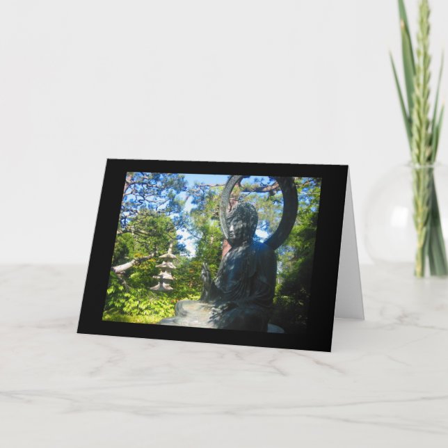 buddhistische Statue Karte (Vorderseite)