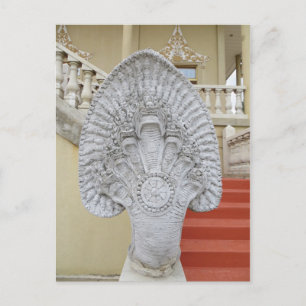 Buddhistische Statuette Postkarte