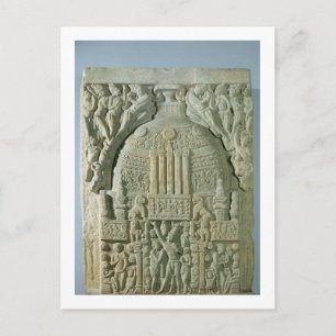 Buddhistische Stupa, Nagarjunakonda (Kalkstein) Postkarte