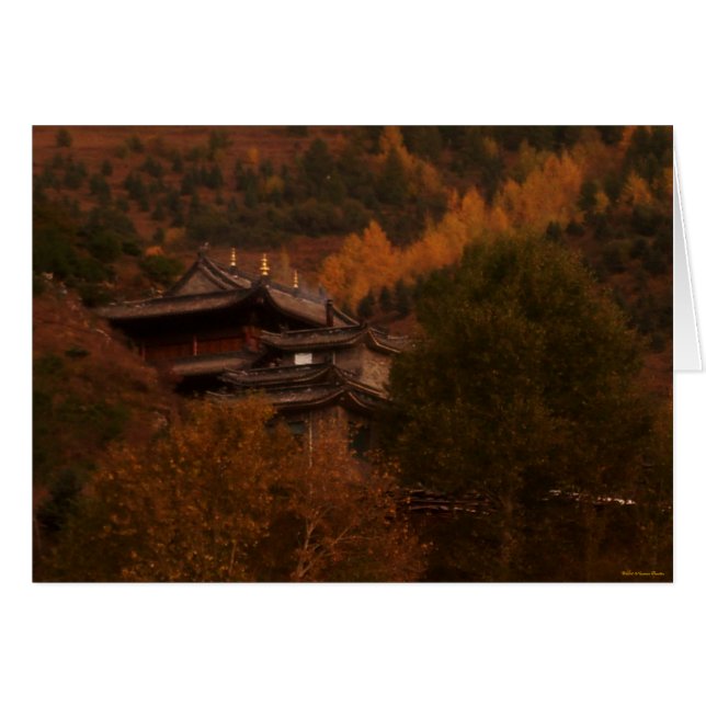 Buddhistische Tempelkarte (Vorderseite (Horizontal))