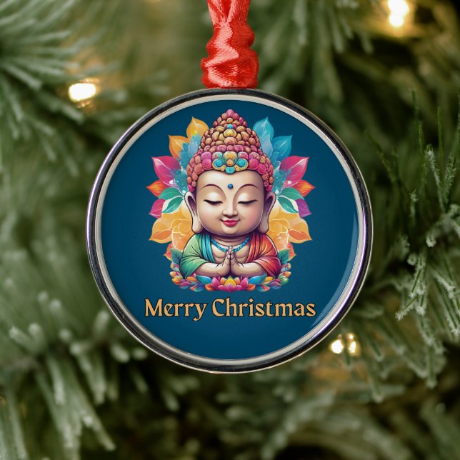 Buddhistische Weihnachten Ornament Aus Metall (Baum)