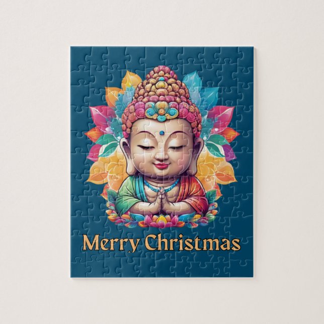 Buddhistische Weihnachten Puzzle (Vertikal)