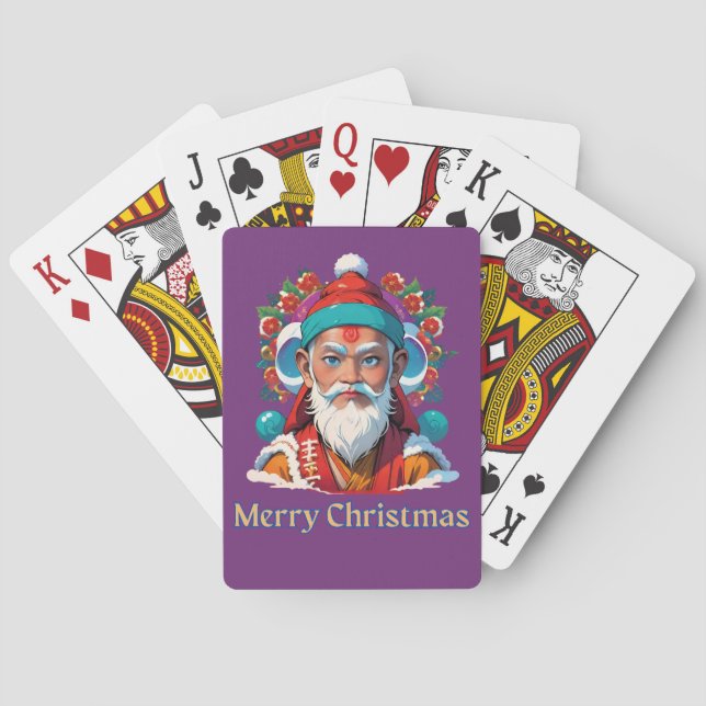 Buddhistische Weihnachten Spielkarten (Rückseite)