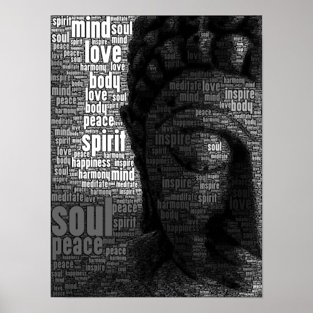 buddhistische Worte der Weisheit Poster (Vorne)