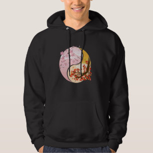 Buddhistische Zeichen Ying und Yang Pflanze China Hoodie