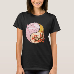 Buddhistische Zeichen Ying und Yang Pflanze China T-Shirt