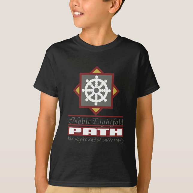 Buddhistischer achtfacher Weg T-Shirt (Vorderseite)