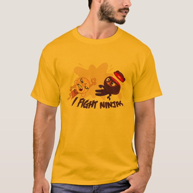 Buddhistischer Affe Ninja T-Shirt (Vorderseite)