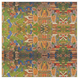 Buddhistischer Buddhismus Buddhas, der Boho Stoff