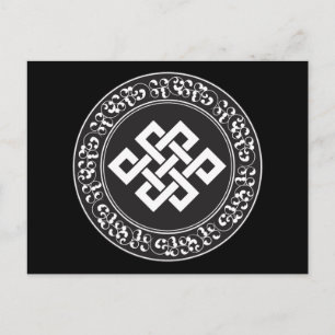 Buddhistischer Endloser Knoten Postkarte