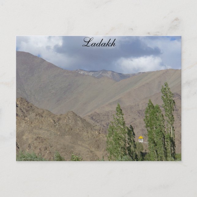 Buddhistischer Gebetsraum, Saboo, Ladakh, Indien Postkarte (Vorderseite)