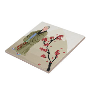 Buddhistischer Mönch Keramik Tile Fliese