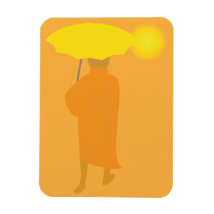 Buddhistischer Mönch Magnet