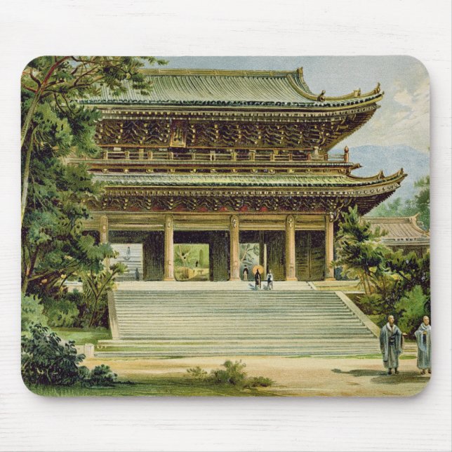Buddhistischer Tempel in Kyoto, Japan Mousepad (Vorne)