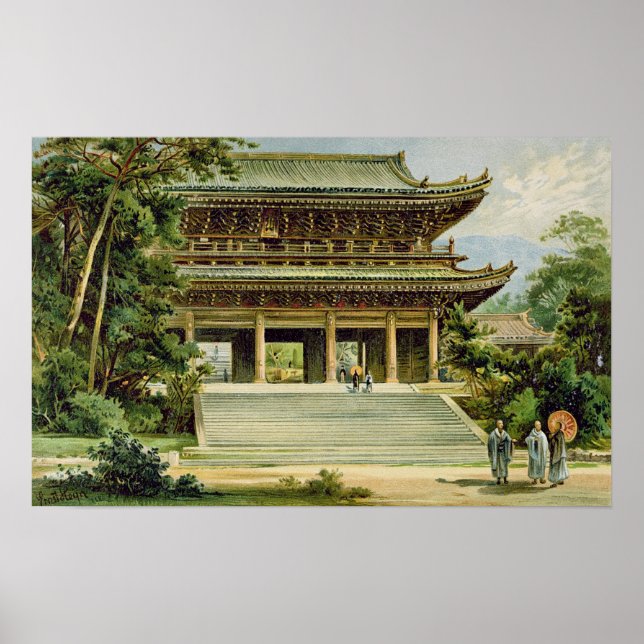 buddhistischer Tempel in Kyoto, Japan Poster (Vorne)