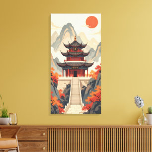 Buddhistischer Tempel Leinwanddruck
