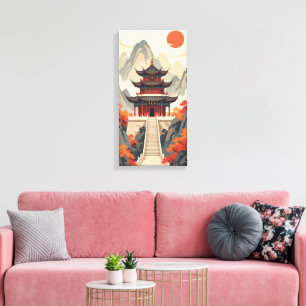 Buddhistischer Tempel Leinwanddruck