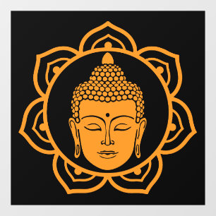 Buddhistischer Wandschmuck für Zuhause Fensteraufkleber