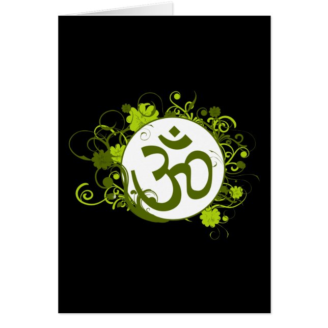 Buddhistisches grünes Blumenom (Vorne)