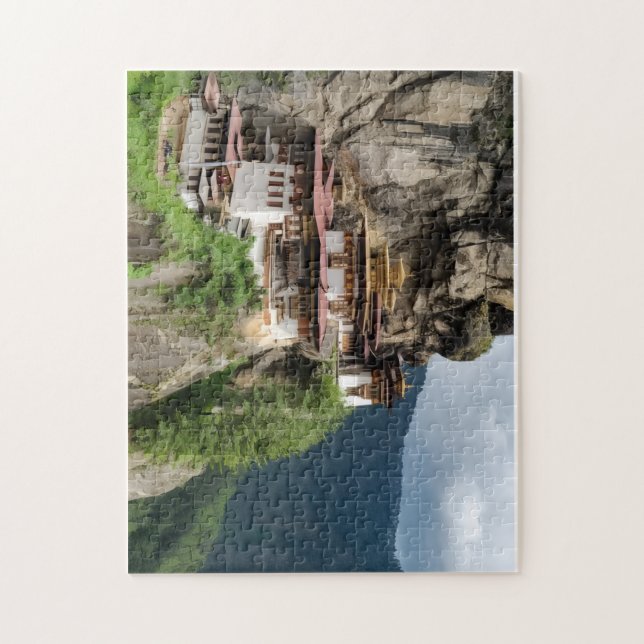 Buddhistisches Kloster  Puzzle (Vertikal)