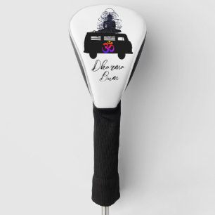 Buddhistisches OM-Symbol Buddha Retro-Hippie-Bus Golf Headcover