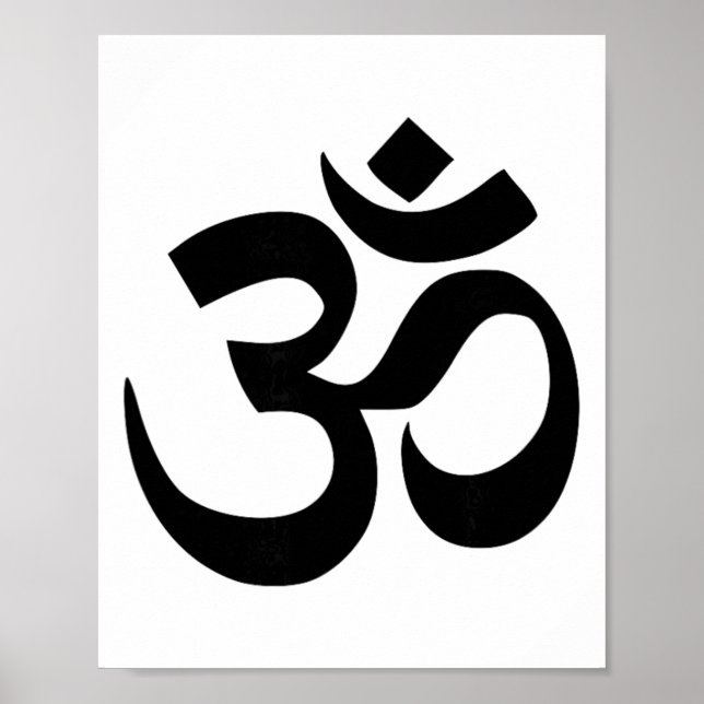 Buddhistisches Om-Symbol  Poster (Vorne)