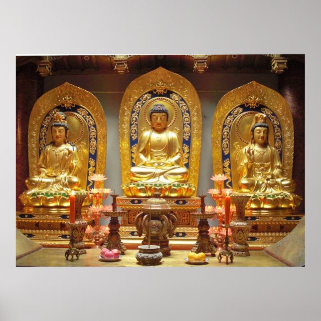 Buddhistisches Schreckenposter Poster (Vorne)