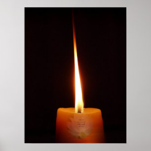 Buddhistisches SGI-Poster mit Lotus Candle und NMR Poster