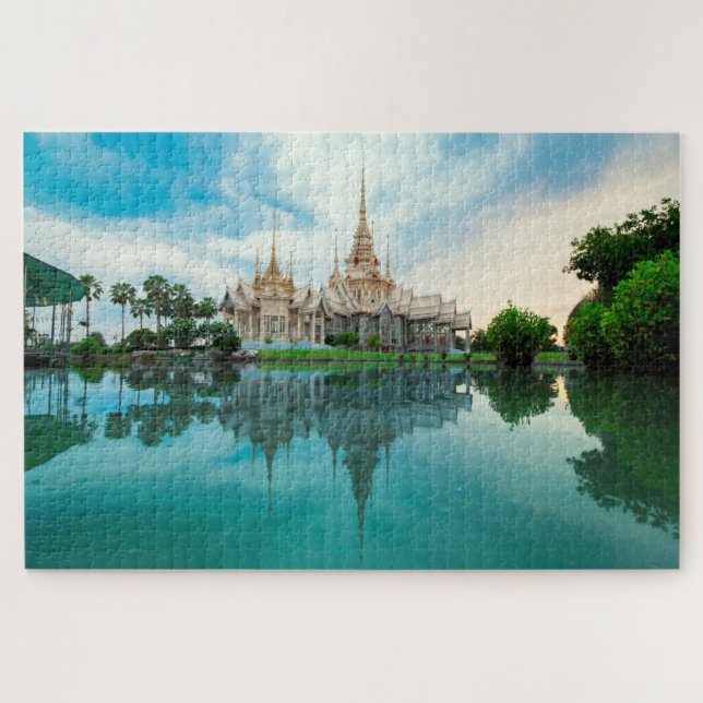 buddhistisches Tempelpuzzle Puzzle (Horizontal)