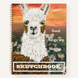 Budding Artist Sketchbook Mama Llama Spiral Notizbuch