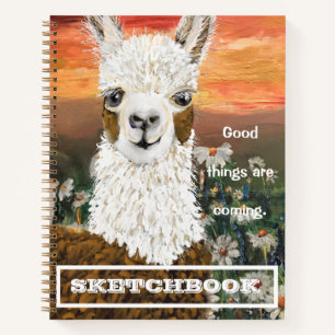 Budding Artist Sketchbook Mama Llama Spiral Notizbuch