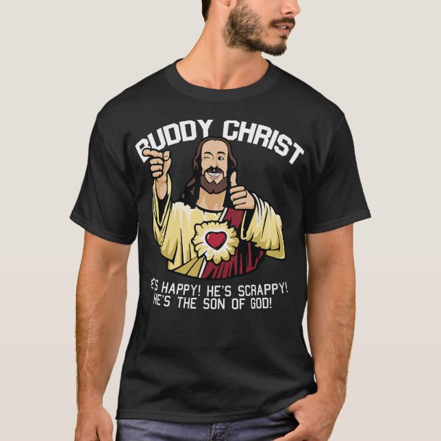 Buddy Christ Weihnachten Cool Jesus Religious Chri T-Shirt (Vorderseite)
