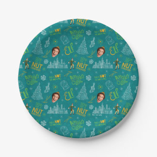 Buddy der Elf Aquamarines Zitatsmuster Pappteller
