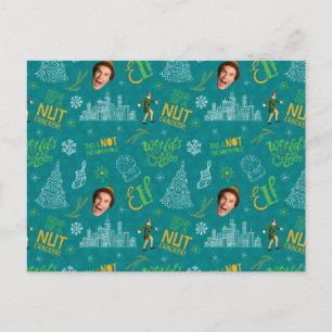 Buddy der Elf Aquamarines Zitatsmuster Postkarte