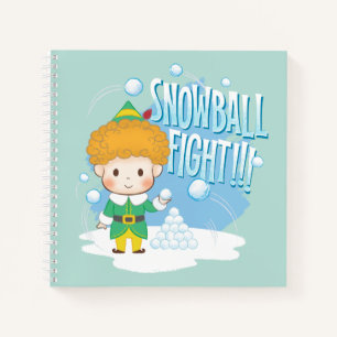 Buddy der Elf Snowball Kampf! Notizbuch