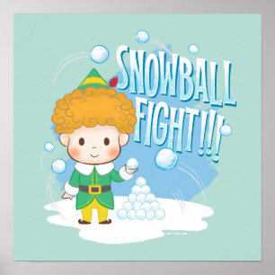 Buddy der Elf Snowball Kampf! Poster
