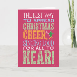 Buddy der Elf   Weihnachtsgruß Zitat Karte