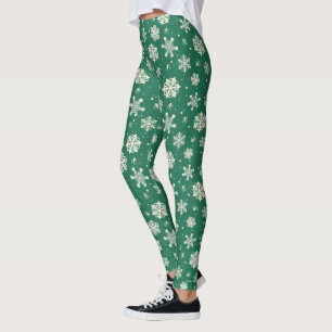 Buddy Elf Snowflake Muster Leggings
