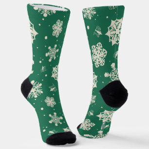 Buddy Elf Snowflake Muster Socken