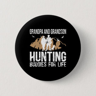 Buddy Jagen Großvater und Großvater Jagd Buddy Button