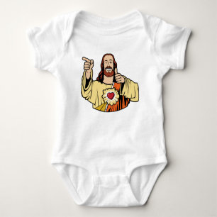Buddy Jesus Baby One-Stück Baby Strampler